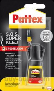 Суперклей PATTEX с кисточкой 5г