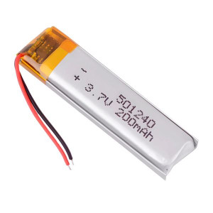 Аккумулятор Li-Po 200мАч 3.7В формата 501240