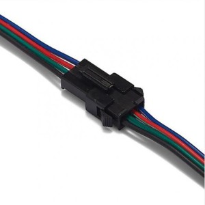 Коннекторы JST 4pin 26 AWG (папа-мама) для подключения к светодиодным лентам