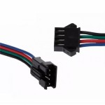 Коннектори JST 4pin 26 AWG (тато-мама) для підключення до світлодіодних стрічок