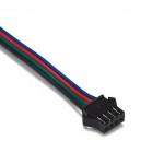 Коннектори JST 4pin 26 AWG (тато-мама) для підключення до світлодіодних стрічок