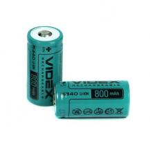 Аккумулятор Videx 16340 Li-Ion 3.7В 800мАч (без защиты)