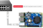 POE шилд для Raspberry Pi 3B+/4B, 802.3af-сумісний
