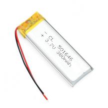 Аккумулятор Li-Po 380мАч 3.7В формата 501646