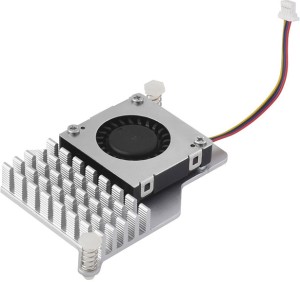 Алюминиевый радиатор с вентилятором для Raspberry Pi 5