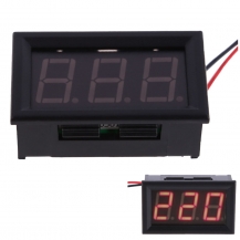 Цифровой вольтметр DC 0-30V красный
