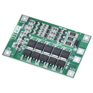 Плата заряда и защиты Li-Ion с балансировкой BMS 3S 40A Balanced