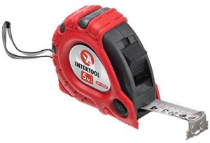 Рулетка с металлическим полотном 5мx19мм "Супер Магнит" blister INTERTOOL MT-0305