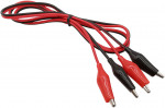 Подвійний кабель 22AWG  з крокодилами (1м)