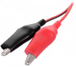 Двойной кабель 22AWG с крокодилами (1м)