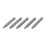 Набір викруткових насадок PH1, PH2, PZ1, PZ2 1/4 "* 50мм, ACR, S2, уп. 5шт., STORM INTERTOOL VT-0205