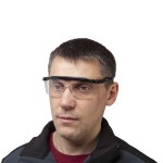 Очки защитные прозрачные с регулируемыми дужками INTERTOOL SP-0080