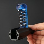 Ручная отвертка с трещеткой, изгибом 90° и набором бит 11 в 1 UF-TOOLS