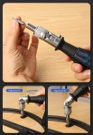 Ручная отвертка с трещеткой, изгибом 90° и набором бит 11 в 1 UF-TOOLS