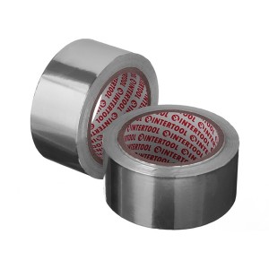 Скотч алюминиевый термостойкий 50мм*25м INTERTOOL KT-0992