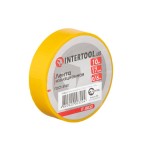 Стрічка ізоляційна, 0.15х17мм 10м жовта INTERTOOL IT-0032