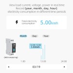 1-фазне WIFI-реле 230V/16A (SY1) на DIN-рейку Tuya (Metering)