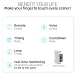 1-фазне WIFI-реле 230V/16A (SY1) на DIN-рейку Tuya (Metering)