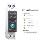 1-фазне WIFI-реле 230V/16A (SY1) на DIN-рейку Tuya (Metering)