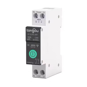 1-фазне WIFI-реле 230V/63A (SY2) на DIN-рейку Tuya (Metering+Protection)