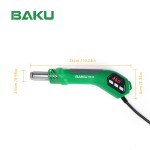 Термофен BAKU BK-8034 650W/220V, температурныq режим 100ºC-500ºC