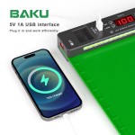 Коврик монтажный силиконовый термостойкий BAKU BK-940, 435x250 мм, 500°C