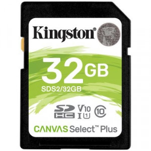 Kingston 32GB SDHC Canvas Select Plus 100R C10 UHS-I U1 V10