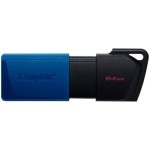 Флеш-накопичувач Kingston 64 ГБ USB3.2 Gen 1 DataTraveler Exodia M (чорний + синій)