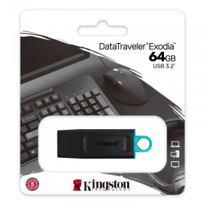 Флеш-накопичувач Kingston DataTraveler Exodia 64GB USB3.2 (DTX/64GB)