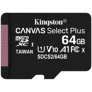 Kingston 64GB micSDXC Canvas Select Plus 100R A1 C10