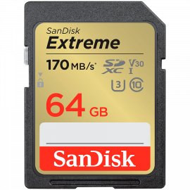 SANDISK Extreme 64GB SDXC RescuePRO Deluxe 170MB/s